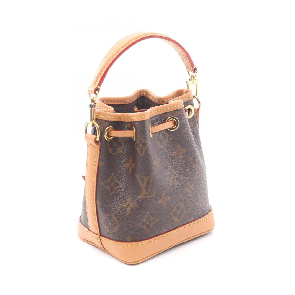 Louis Vuitton Noe Handbag Monogram Canvas Brown Leather